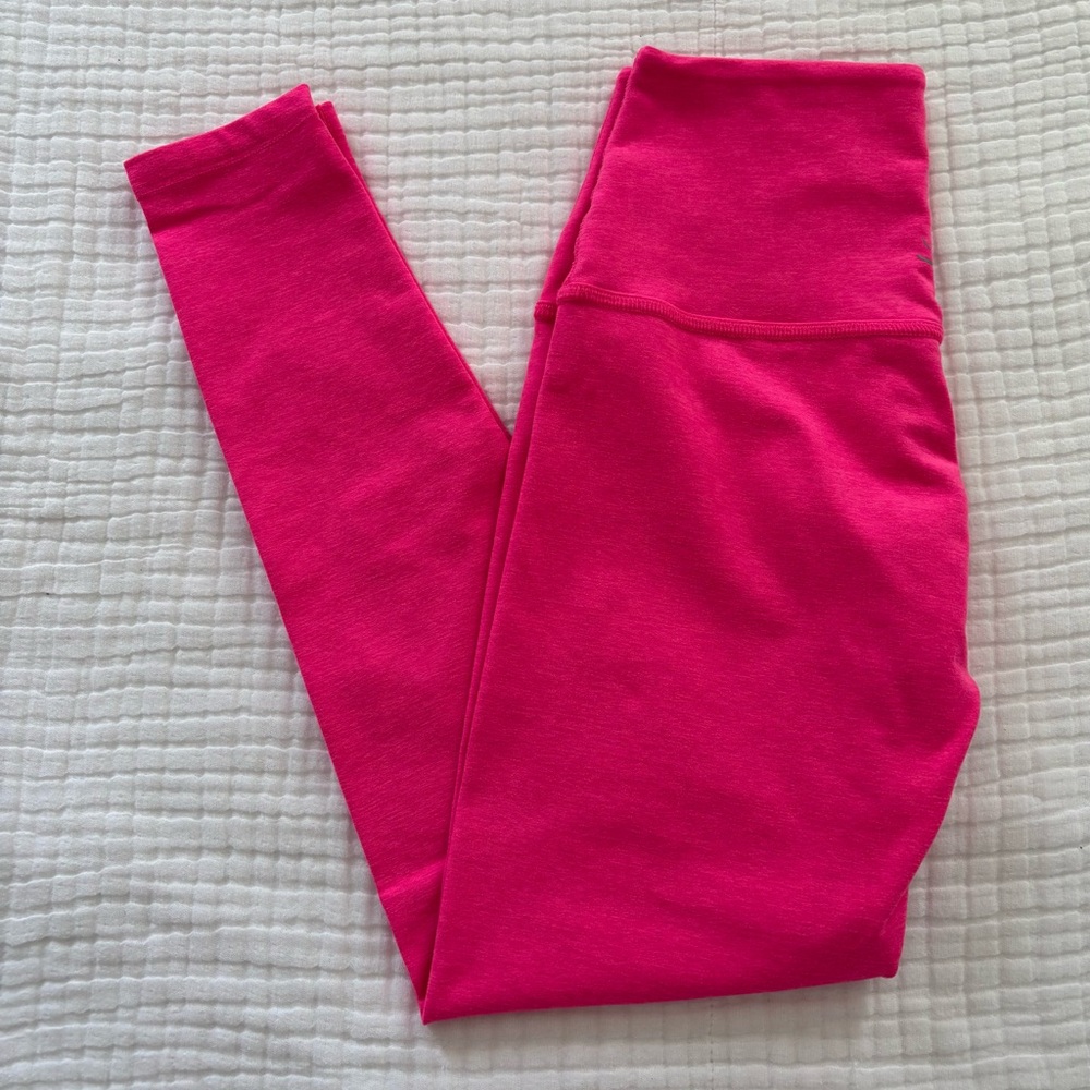 Beyond Yoga Caught in the Midi High Waisted Leggings Small Hot Pink